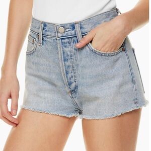 Denim Forum Aritzia The Yoko Hi Rise Micro Short Denim Jean Shorts Button Fly‌‌‌